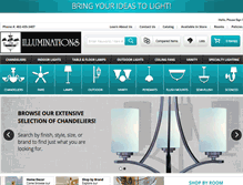 Tablet Screenshot of illuminationslightingonline.com